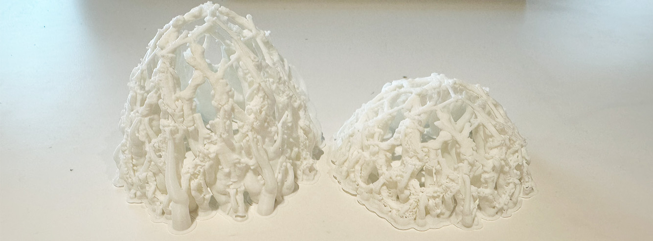 Failed small prints with supports fused to the model